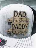 Dad In The Streets, Daddy In The Sheets Hat | Dad Hat | Humor Hat | Trendy Hat | Hat Trend | Funny Hat | Funny Hats For Men