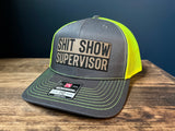 Shit Show Supervisor Hat with Patch | Trendy Hat | Hat Trend | Funny Hat | Funny Hats For Men | Cap | Supervisor