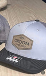 Custom Groom Wedding Party Hats | Groomsman Caps | Best Man Hat | Groom Patch Trucker Hats | Bride and Groom Hats | Wedding Party Hats Caps