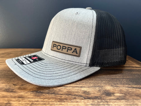 Poppa Hat | Custom Poppa Gift | Snapback Hat | Poppa | Poppa Baseball Cap | Trucker Hat | Patch Hat | Poppa | Grandparents |